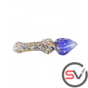 DOUBLE BOWL POINTY HEAD HAND PIPE 5inch